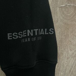 Fear of God ESSENTIALS Black Label Hoodie